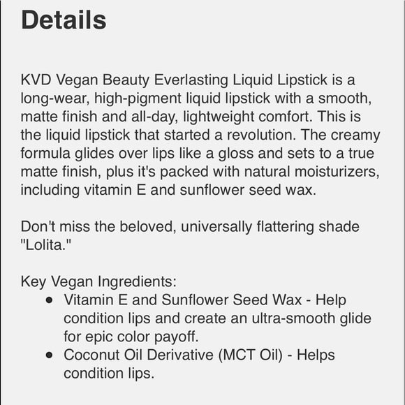 KVD Everlasting Liquid Lipstick - Picture 8 of 9